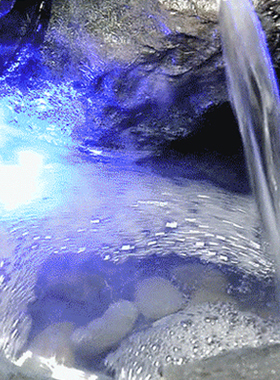 田园风庭院假山喷泉景观流水摆件