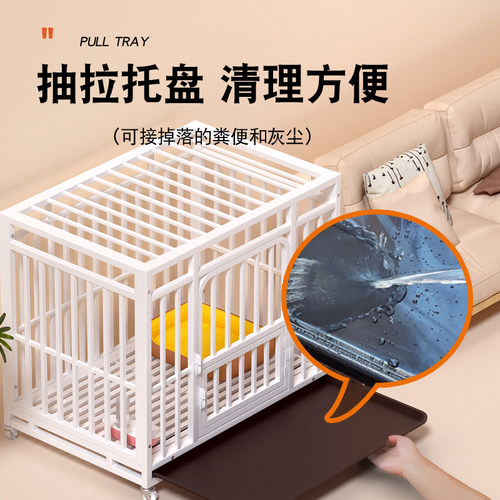狗笼子大型中型犬家用室内外带厕所边牧金毛柯基宠物专用狗窝围栏 - 图2