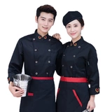 Шеф -повара рабочая одежда мужская короткая кафетерий упорно трудна -Выполнить высокий западный кухонный отель кухня Hot Pot Restaurant Restor