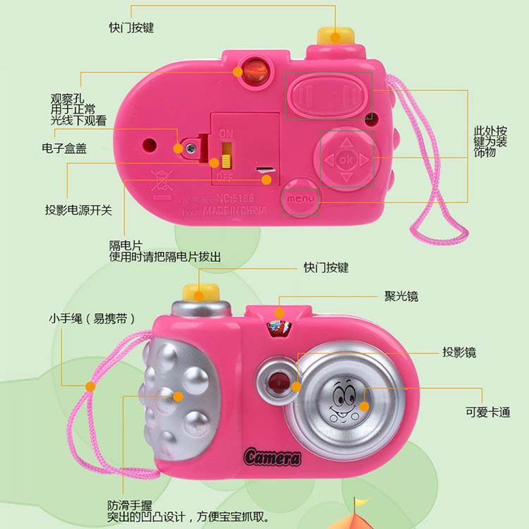 儿童益智玩具批发新款创意发光投影相机厂家小礼品夜市地摊货源 - 图2