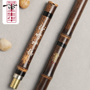 董生华洞箫紫竹专业演奏 精制2节1节紫竹箫民族乐器两节8孔萧初学