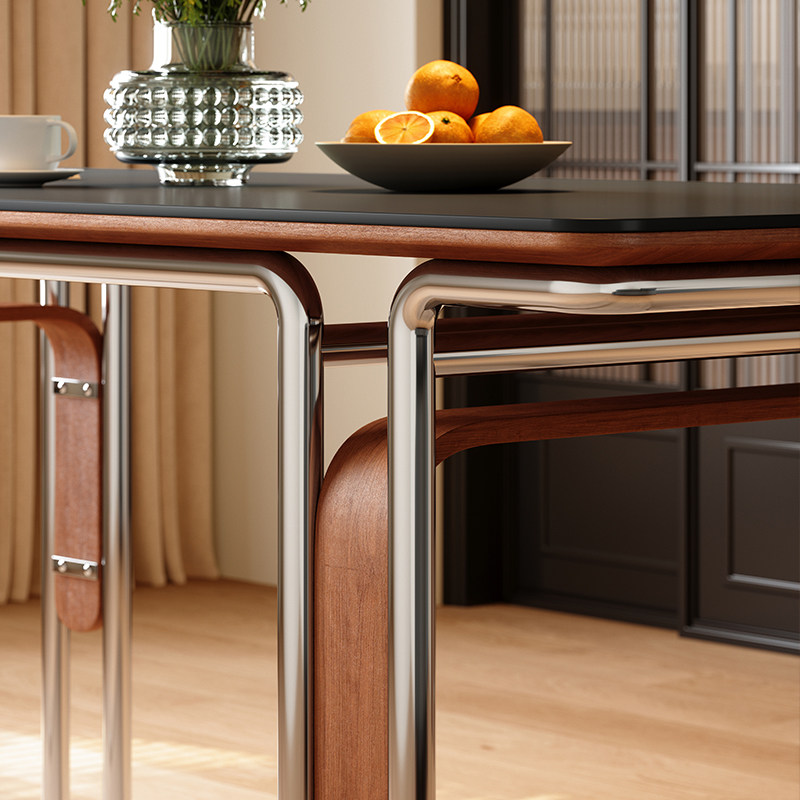 梵创 包豪斯长方形餐桌法式复古餐桌书桌两用一体现代简约饭桌椅,淘宝优惠券,粉丝福利购,淘宝优惠卷