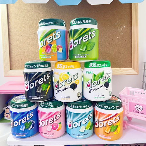 日本clorets 30分钟强力薄荷口香糖无糖强劲低热量去口臭清新提神 - 图1