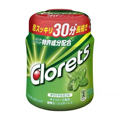 日本clorets 30分钟强力薄荷口香糖无糖强劲低热量去口臭清新提神 - 图2