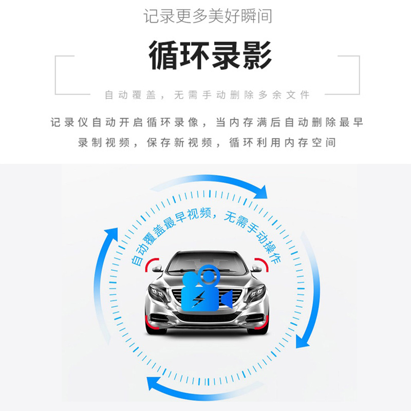 保速捷A2Pro高清夜视WIFI行车记录仪24小时录影停车监控碰撞感应