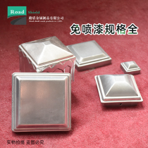 Zinc Steel Leather Stamping Cap Iron Art Accessories Square Pipe Closure Barrier Inner plug flat tower lid Railing Decorative lid