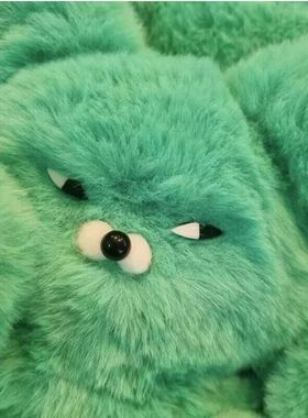 韩国芥末熊毛绒玩具同款玩偶绿色斜眼搞怪小熊可爱公仔玩偶