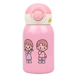 Детский милый стакан, высококачественный ремешок для сумки со стаканом для школьников из нержавеющей стали, с медвежатами