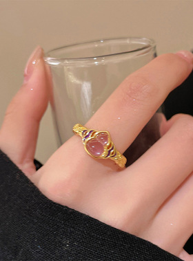 葫芦娃蕾丝复古宫廷风食指戒