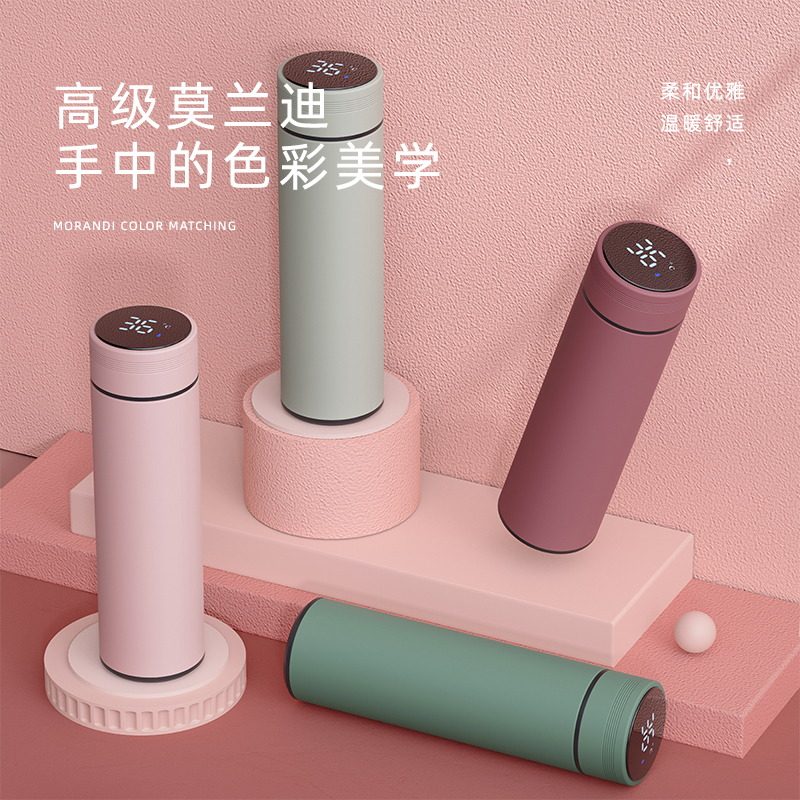智能女士高颜值食品级304保温杯 雅非奇保温杯
