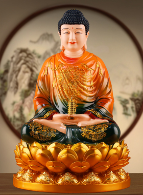 三宝佛家用佛像摆件阿弥陀佛