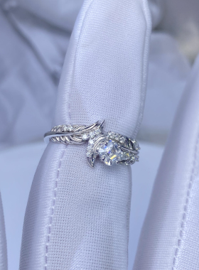 定制恋与    秦 婚戒婚卡s925纯银闭口开口游戏同人周边戒指刻字