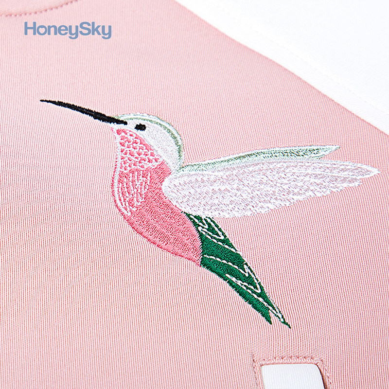 honeysky母子母女装太空棉棒球开衫 honeysky亲子装/亲子时装