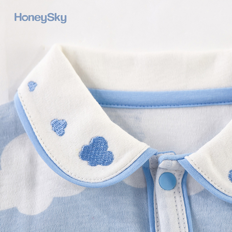 honeysky新生儿纯棉宝宝新生儿哈衣 honeysky连身衣/爬服/哈衣