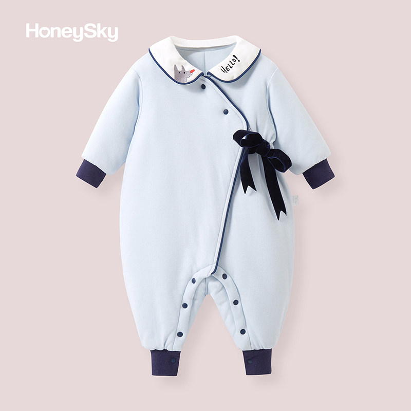 honeysky新生纯棉冬装可爱宝宝哈衣 honeysky连身衣/爬服/哈衣