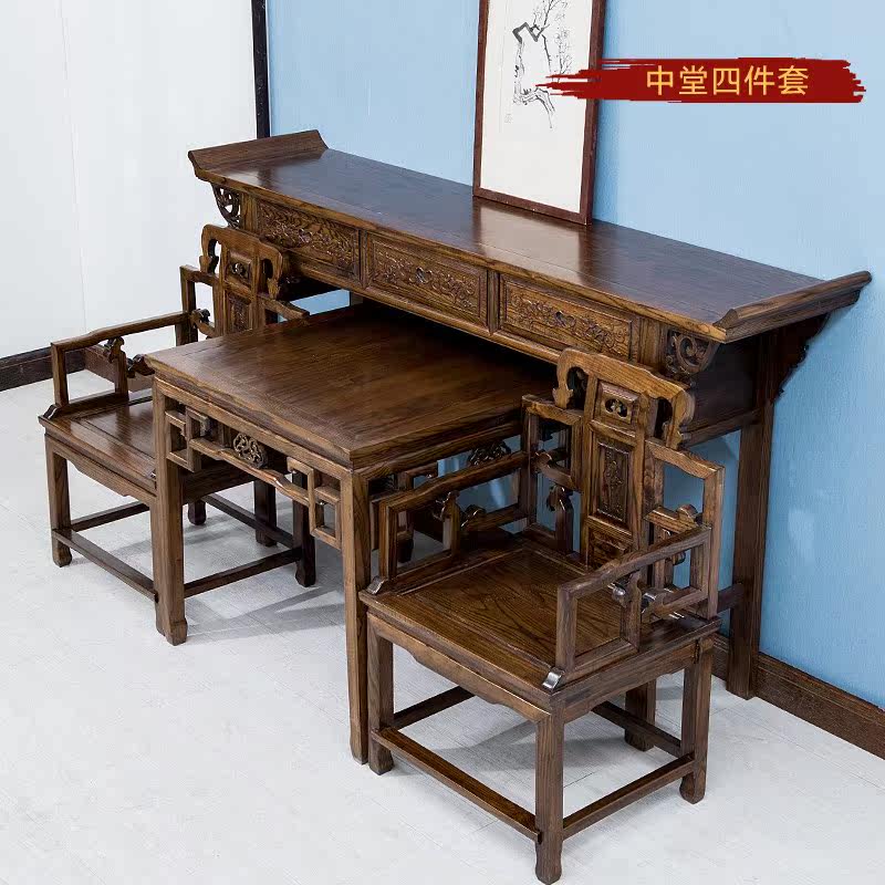 家用八仙桌的正确摆放,八仙桌摆放,八仙桌桌缝对门的讲究_大山谷图库