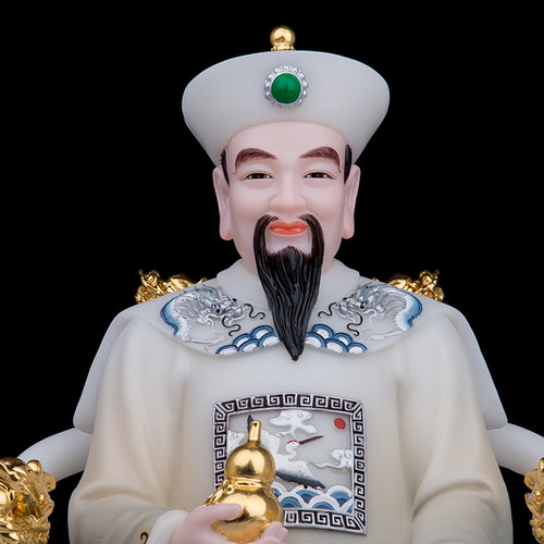 胡三太爷太奶神像汉白玉石雕东北四大家族出堂口客厅手工摆件一套 - 图2