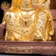 Wenchang emperor statue pure copper gilded study decoration