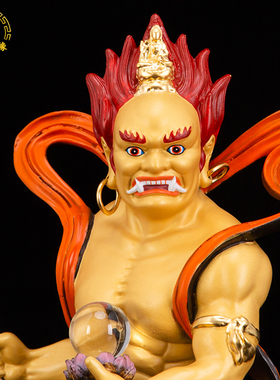 纯铜佛堂鬼王面然大士佛像普渡公