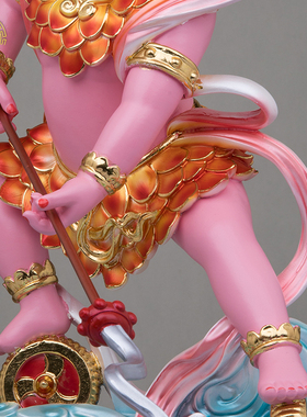 树脂莲花太子神像三太子佛像中式