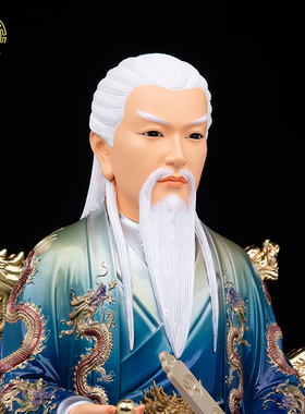 胡氏三兄弟神像树脂唐彩家用摆件