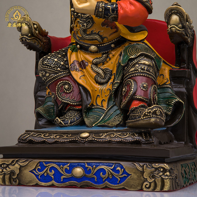 Prison Bodhisattva Buddha statue pure copper Chinese style worship ornaments