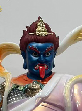 面然大士神像汉白玉供奉家用摆件