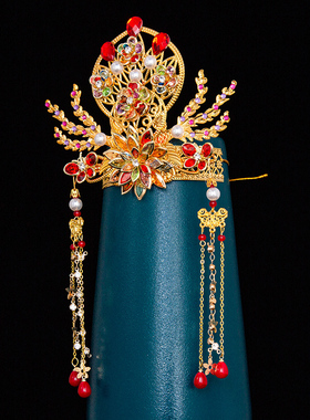 泰山奶奶凤冠合金中式