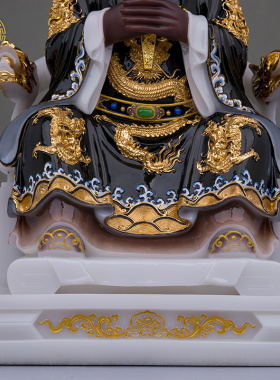 酆都大帝汉白玉阎罗王神像客厅