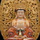 Bronze worship of Vairocana Guanyin Buddha statue in Chinese style living room