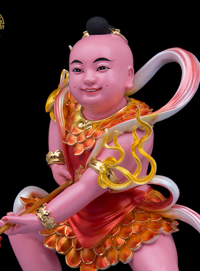 莲花太子佛像树脂三太子哪吒家用