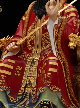 张天师神像纯铜中式客厅供奉摆件