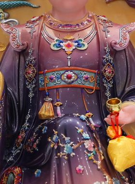 黑老太太神像家用堂口汉白玉摆件