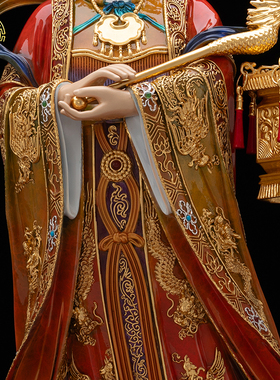 天上圣母妈祖娘娘神像纯铜保平安