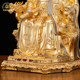 Bronze medicine king statue Chinese style living room medical saint Buddha statue