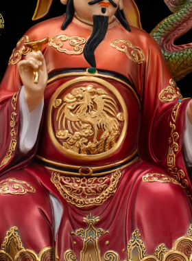 药王菩萨孙思邈神像黄铜家居摆件