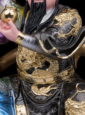 雷祖普化天尊神像树脂桌面摆件