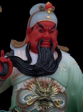 关公佛像武财神汉白玉复古店铺