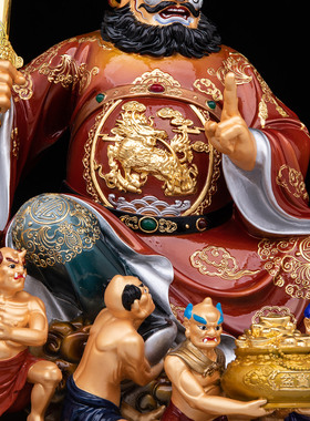纯铜天师钟馗像供奉镇宅中式摆件