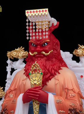 四海龙王神像汉白玉中式客厅摆件