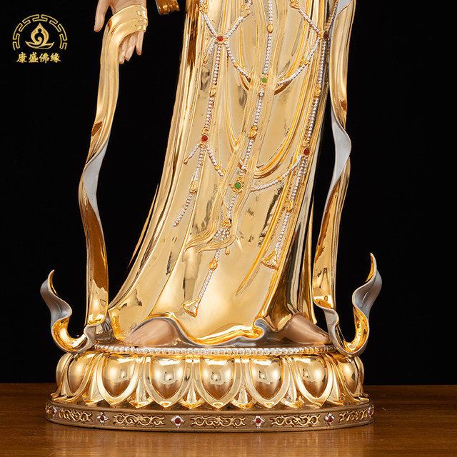 Bohui Bronze Three Saints of the East Chinese Style Medicine Buddha Bronze Statue
