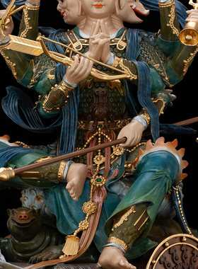 斗姆元君像供奉黄铜家居装饰摆件