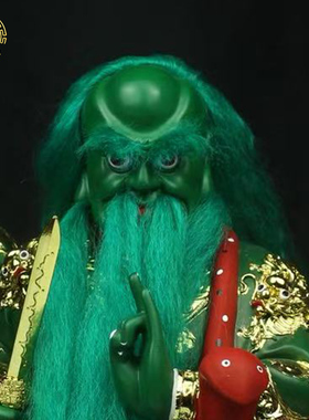 法主公神像树脂彩绘中式家居摆件