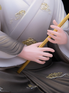 五仙家真身像汉白玉彩绘客厅摆件