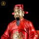 Shengfeng Pure Copper Living Room City God Bronze Colored Statue Ornaments