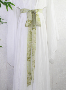 古风印花长腰带汉服衣服腰间绑带发带圆领袍腰饰