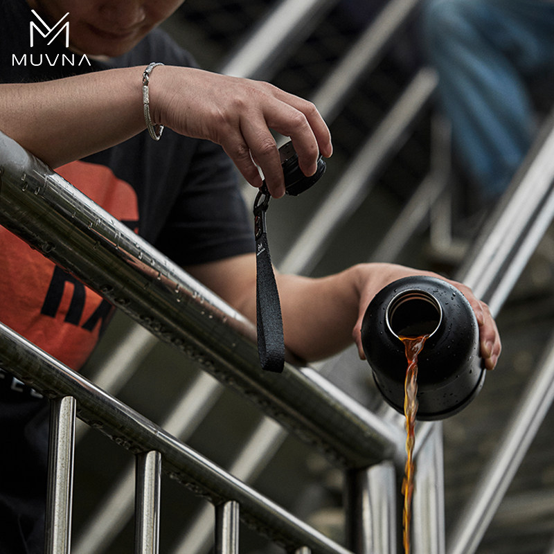 MUVNA慕威纳 户外咖啡杯不锈钢便携保温大容量随行杯泡茶双层水杯,淘宝优惠券,粉丝福利购,淘宝优惠卷