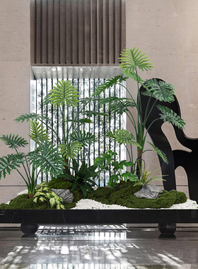 仿真热带雨林植物仿生春羽叶春芋