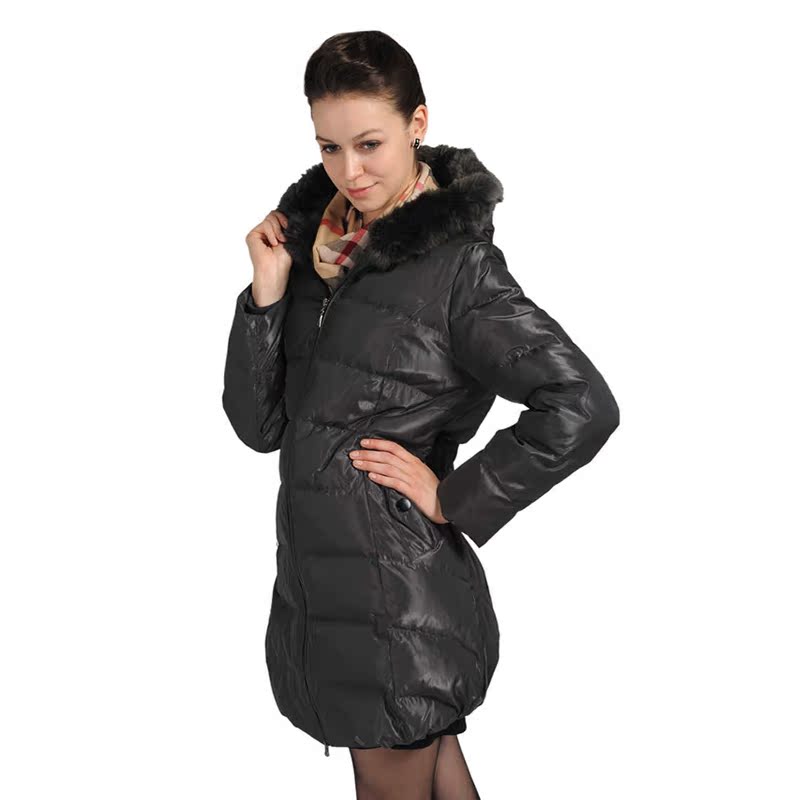 多个尺码【寒思】中长款加肥加厚羽绒服