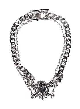 sdeer时尚嘻哈不规则双层手链